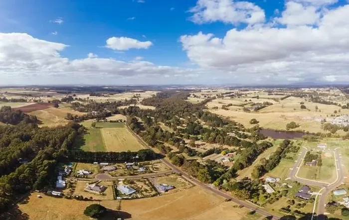 Framed Print : Aerial View of Trentham in Australia