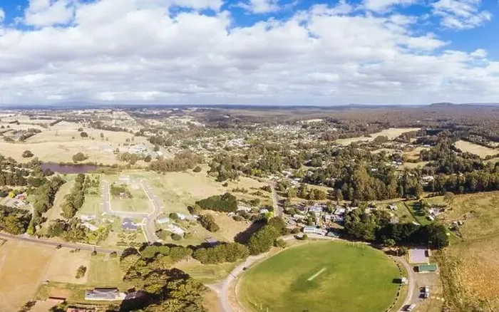 Framed Print : Aerial View of Trentham in Australia Framed Print : Aerial View of Trentham in Australia