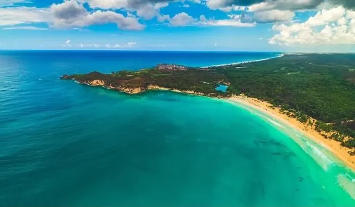 Framed Print : Aerial view of tropical beach. Macao beach, Dominican republic Framed Print : Aerial view of tropical beach. Macao beach, Dominican republic