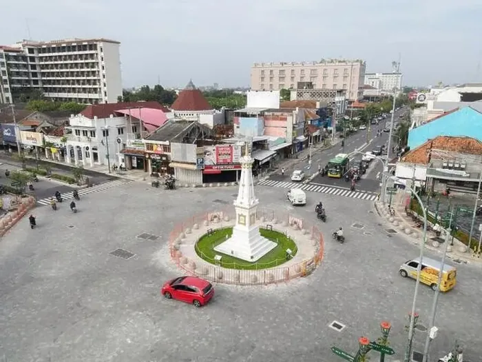 Framed Print : Aerial view of Tugu Jogja or Yogyakarta Monument, Indonesia. Yogyakarta, Indonesia - January, 2021 Framed Print : Aerial view of Tugu Jogja or Yogyakarta Monument, Indonesia. Yogyakarta, Indonesia - January, 2021