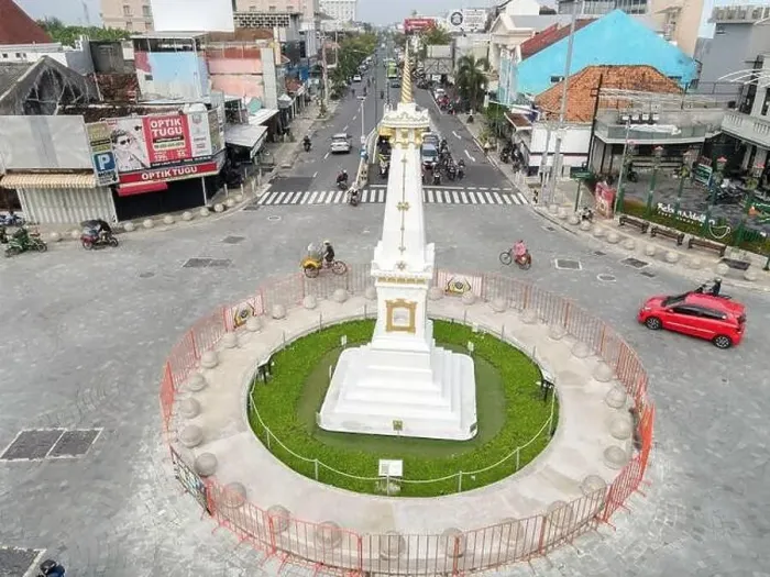 Framed Print : Aerial view of Tugu Jogja or Yogyakarta Monument, Indonesia. Yogyakarta, Indonesia - January, 2021 Framed Print : Aerial view of Tugu Jogja or Yogyakarta Monument, Indonesia. Yogyakarta, Indonesia - January, 2021