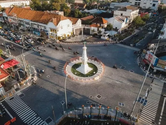 Framed Print : Aerial view of Tugu Jogja or Yogyakarta Monument, Indonesia. Yogyakarta, Indonesia - April, 2021 Framed Print : Aerial view of Tugu Jogja or Yogyakarta Monument, Indonesia. Yogyakarta, Indonesia - April, 2021