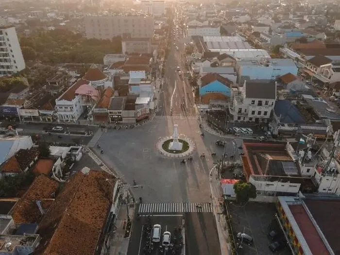 Framed Print : Aerial view of Tugu Jogja or Yogyakarta Monument, Indonesia. Yogyakarta, Indonesia - April, 2021 Framed Print : Aerial view of Tugu Jogja or Yogyakarta Monument, Indonesia. Yogyakarta, Indonesia - April, 2021