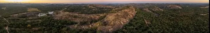 Framed Print : An aerial view of the unique landscape of the Matobo hills in Zimbabwe Framed Print : An aerial view of the unique landscape of the Matobo hills in Zimbabwe