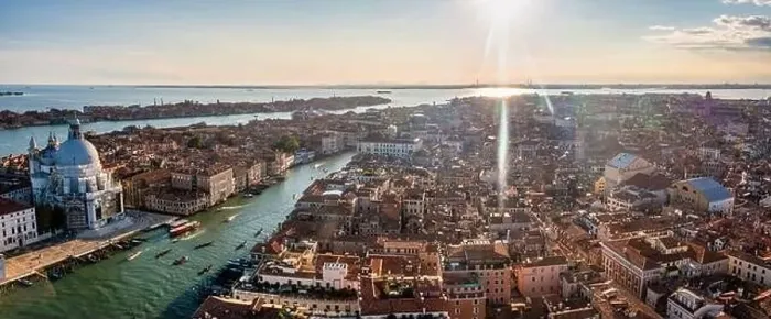 Framed Print : Aerial View Of Venice near Saint Mark's Square Framed Print : Aerial View Of Venice near Saint Mark's Square