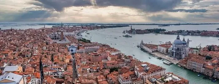 Framed Print : Aerial View Of Venice near Saint Mark's Square Framed Print : Aerial View Of Venice near Saint Mark's Square