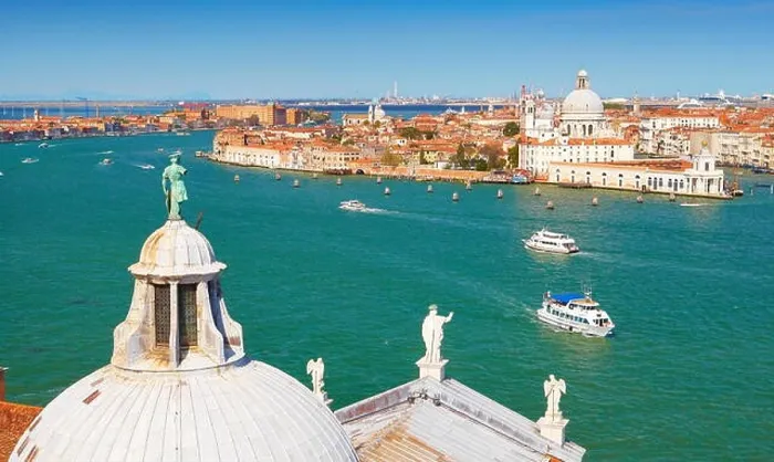 Framed Print : Aerial view of Venice from San Giorgio Maggiore Bell Tower, Venice, Italy, UNESCO Framed Print : Aerial view of Venice from San Giorgio Maggiore Bell Tower, Venice, Italy, UNESCO