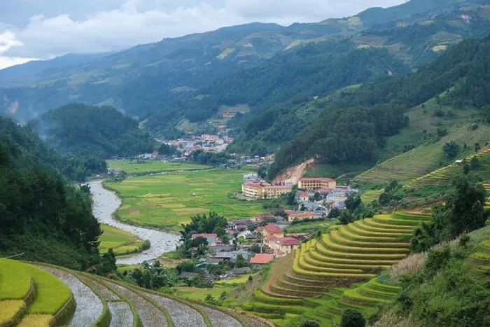 Framed Print : Aerial view of Vietnam landscape Framed Print : Aerial view of Vietnam landscape