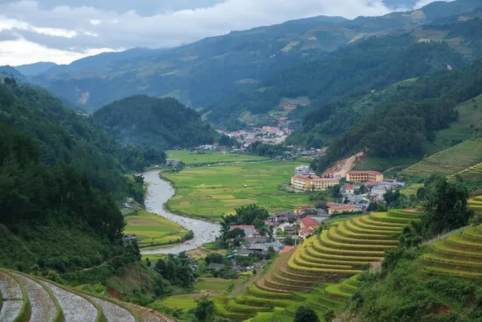 Framed Print : Aerial view of Vietnam landscape Framed Print : Aerial view of Vietnam landscape