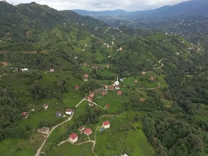 Framed Print : An aerial view of the villages of Rize, Turkey's most natural city Framed Print : An aerial view of the villages of Rize, Turkey's most natural city