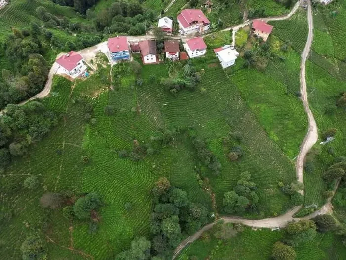 Framed Print : An aerial view of the villages of Rize, Turkey's most natural city Framed Print : An aerial view of the villages of Rize, Turkey's most natural city
