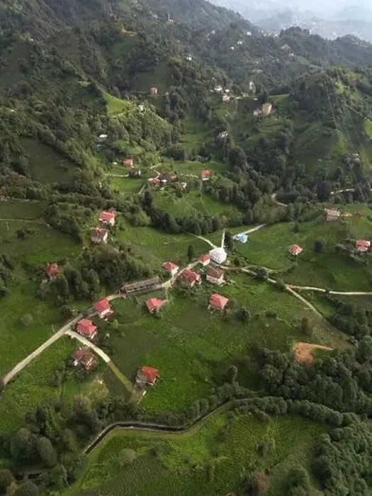 Framed Print : An aerial view of the villages of Rize, Turkey's most natural city Framed Print : An aerial view of the villages of Rize, Turkey's most natural city