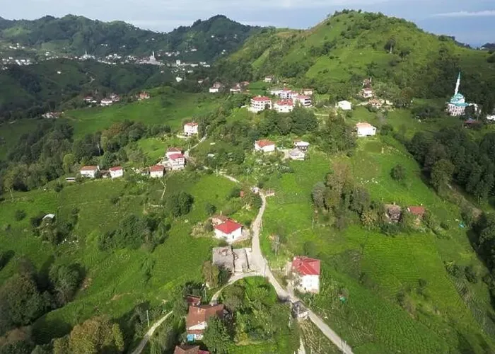 Framed Print : An aerial view of the villages of Rize, Turkey's most natural city Framed Print : An aerial view of the villages of Rize, Turkey's most natural city