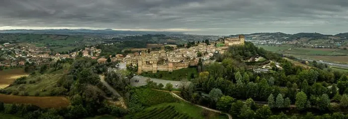 Framed Print : Aerial view of the walled town Framed Print : Aerial view of the walled town