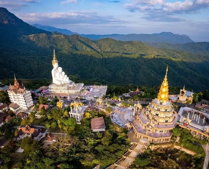 Framed Print : Aerial view of Wat Phra That Pha Sorn Kaew temple in Phetchabun, Thailand, south east asia Framed Print : Aerial view of Wat Phra That Pha Sorn Kaew temple in Phetchabun, Thailand, south east asia