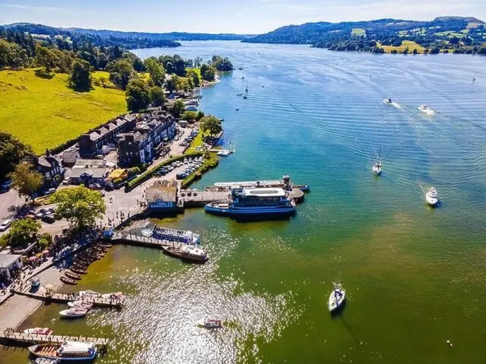 Framed Print : Aerial view of Waterhead and Ambleside in Lake District, a region and national park in Cumbria in northwest England, UK Framed Print : Aerial view of Waterhead and Ambleside in Lake District, a region and national park in Cumbria in northwest England, UK