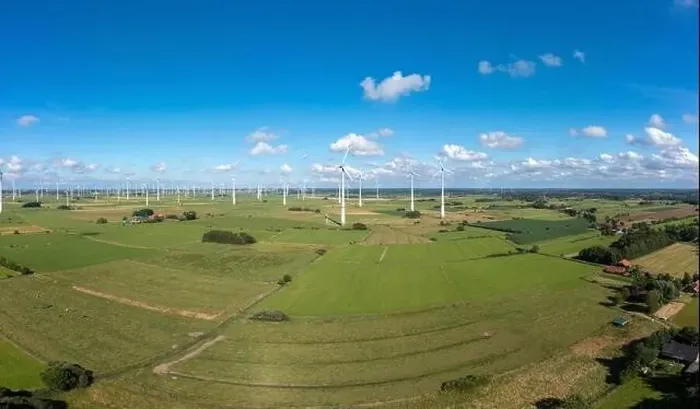 Framed Print : Aerial view with wind farm, Arle, Lower Saxony, Germany, Europe Framed Print : Aerial view with wind farm, Arle, Lower Saxony, Germany, Europe