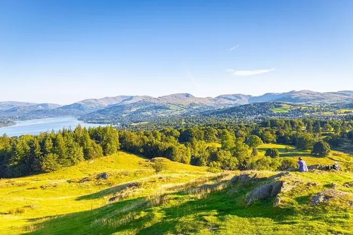 Framed Print : Aerial view of Windermere in Lake District, a region and national park in Cumbria in northwest England Framed Print : Aerial view of Windermere in Lake District, a region and national park in Cumbria in northwest England