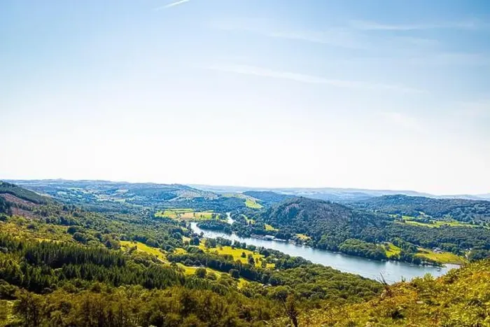 Framed Print : Aerial view of Windermere in Lake District, a region and national park in Cumbria in northwest England Framed Print : Aerial view of Windermere in Lake District, a region and national park in Cumbria in northwest England