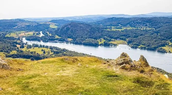 Framed Print : Aerial view of Windermere in Lake District, a region and national park in Cumbria in northwest England Framed Print : Aerial view of Windermere in Lake District, a region and national park in Cumbria in northwest England