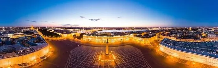 Framed Print : Aerial front view at the Winter Palace building in white nights Framed Print : Aerial front view at the Winter Palace building in white nights