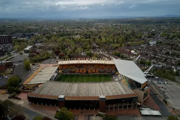 Framed Print : Aerial views of Molineux Stadium, Wolverhampton, UK Framed Print : Aerial views of Molineux Stadium, Wolverhampton, UK