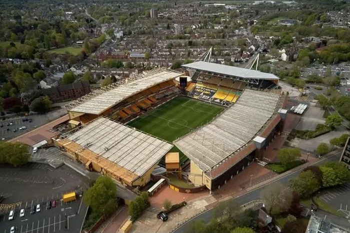 Framed Print : Aerial views of Molineux Stadium, Wolverhampton, UK Framed Print : Aerial views of Molineux Stadium, Wolverhampton, UK