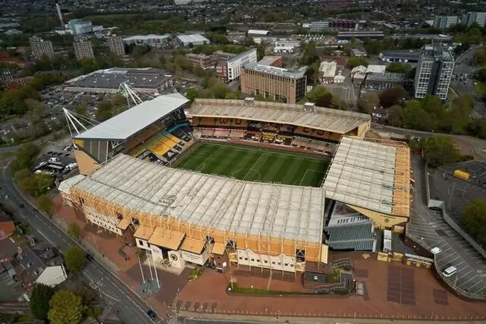Framed Print : Aerial views of Molineux Stadium, Wolverhampton, UK Framed Print : Aerial views of Molineux Stadium, Wolverhampton, UK