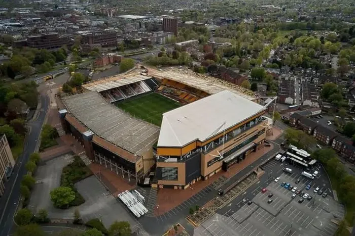 Framed Print : Aerial views of Molineux Stadium, Wolverhampton, UK Framed Print : Aerial views of Molineux Stadium, Wolverhampton, UK