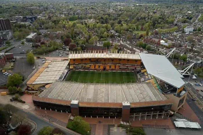 Framed Print : Aerial views of Molineux Stadium, Wolverhampton, UK Framed Print : Aerial views of Molineux Stadium, Wolverhampton, UK