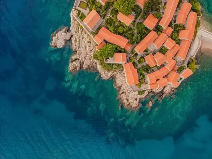 Framed Print : Aerophotography. View from flying drone Framed Print : Aerophotography. View from flying drone