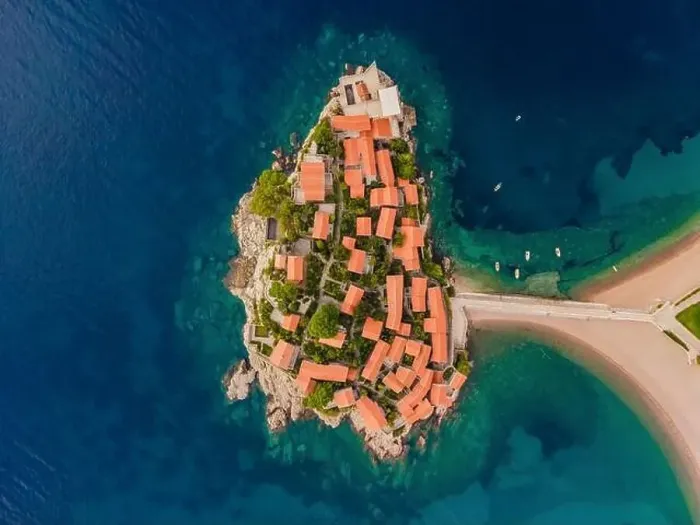Framed Print : Aerophotography. View from flying drone Framed Print : Aerophotography. View from flying drone