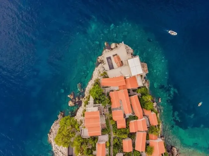 Framed Print : Aerophotography. View from flying drone Framed Print : Aerophotography. View from flying drone