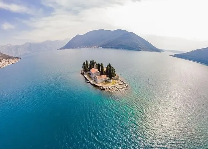 Framed Print : Aerophotography. View from flying drone Framed Print : Aerophotography. View from flying drone