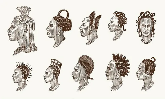 Framed Print : African national male hairstyles Framed Print : African national male hairstyles