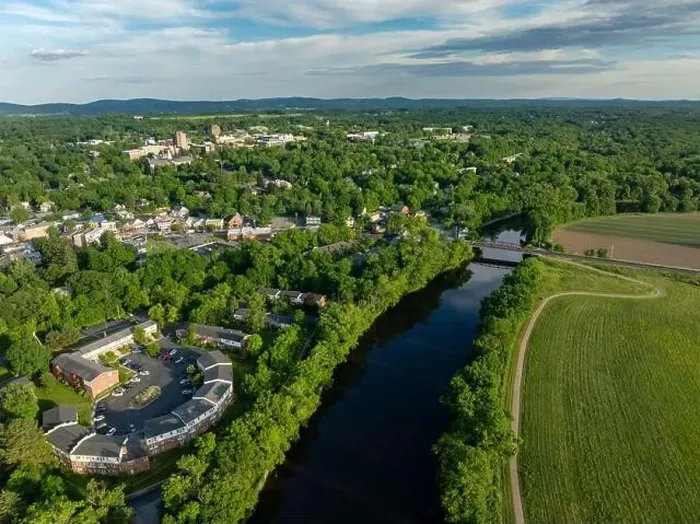 Framed Print : Afternoon spring aerial photo of the area surrounding the Village - Town of New Paltz, NY, USA 06 / 03 / 24 Framed Print : Afternoon spring aerial photo of the area surrounding the Village - Town of New Paltz, NY, USA 06 / 03 / 24