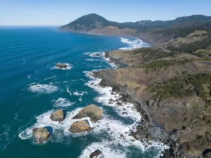 Framed Print : Afternoon sunlight shines on the scenic southern coast of Oregon. This rugged region is found in the Samuel H. Boardman State Scenic Corridor Framed Print : Afternoon sunlight shines on the scenic southern coast of Oregon. This rugged region is found in the Samuel H. Boardman State Scenic Corridor