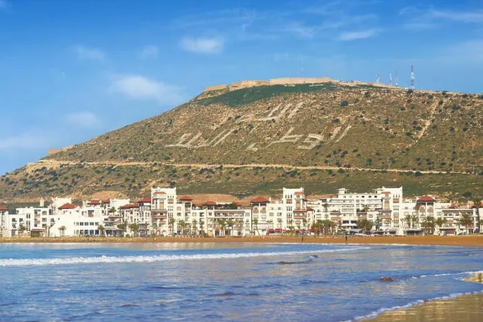 Framed Print : Agadir, Marina with the Kasbah on the hill. Morocco Framed Print : Agadir, Marina with the Kasbah on the hill. Morocco
