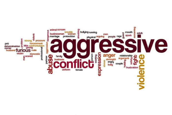 Framed Print : Aggressive word cloud concept Framed Print : Aggressive word cloud concept