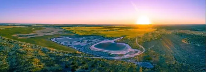 Framed Print : Agricultural land at sunset in Australia - aerial panoramic landscape Framed Print : Agricultural land at sunset in Australia - aerial panoramic landscape