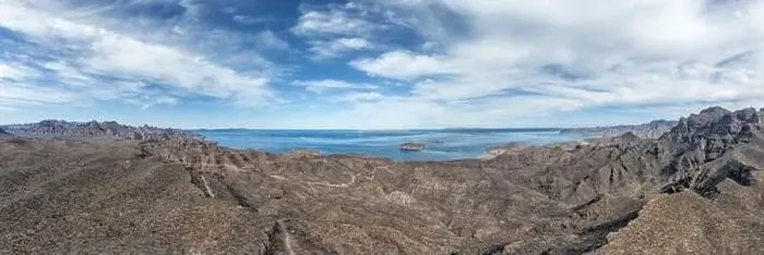 Framed Print : Agua verde loreto bcs baja california sur aerial drone huge landscape panorama Framed Print : Agua verde loreto bcs baja california sur aerial drone huge landscape panorama