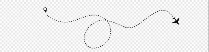 Framed Print : Airplane line path vector icon of air plane flight route with start point and dash line trace