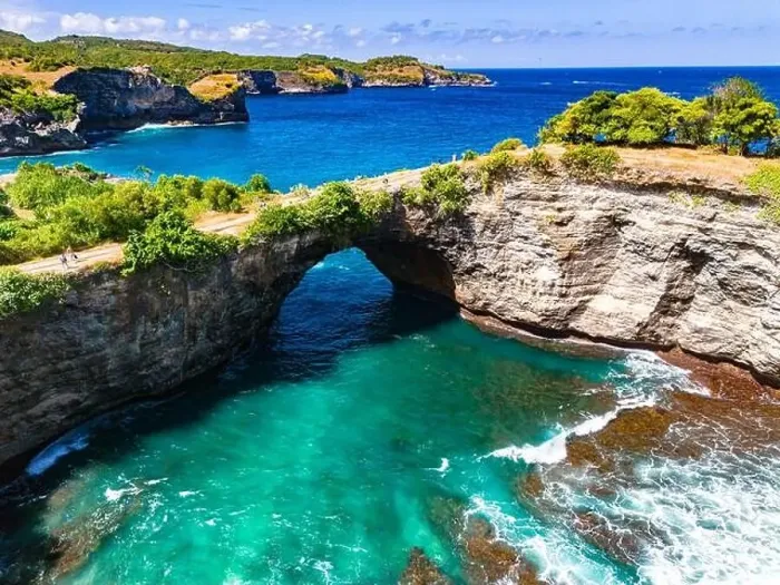 Framed Print : Airview of Broken Beach on Nusa Penida Island, Indonesia Framed Print : Airview of Broken Beach on Nusa Penida Island, Indonesia