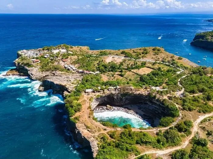 Framed Print : Airview of Broken Beach on Nusa Penida Island, Indonesia Framed Print : Airview of Broken Beach on Nusa Penida Island, Indonesia