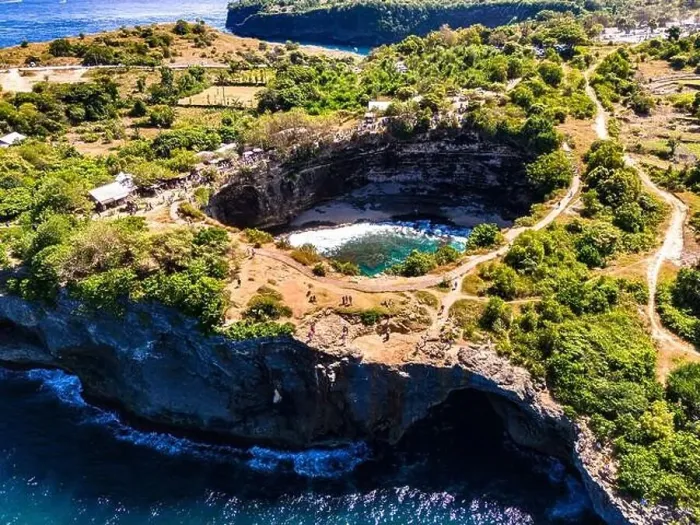 Framed Print : Airview of Broken Beach on Nusa Penida Island, Indonesia Framed Print : Airview of Broken Beach on Nusa Penida Island, Indonesia