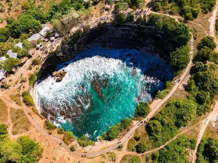 Framed Print : Airview of Broken Beach on Nusa Penida Island, Indonesia Framed Print : Airview of Broken Beach on Nusa Penida Island, Indonesia