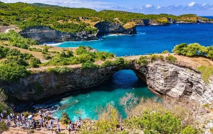 Framed Print : Airview of Broken Beach on Nusa Penida Island, Indonesia Framed Print : Airview of Broken Beach on Nusa Penida Island, Indonesia