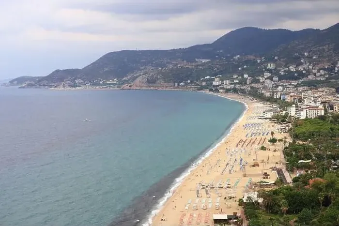 Framed Print : Alanya city beach in Turkey, in September Framed Print : Alanya city beach in Turkey, in September