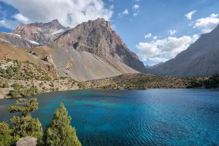 Framed Print : Alaudin Lake in the Fann Mountains, taken in Tajikistan in August 2018 taken in hdr