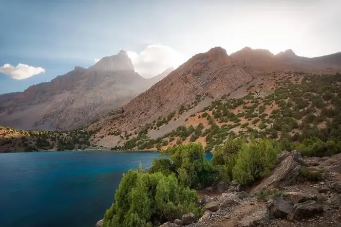 Framed Print : Alaudin Lake in the Fann Mountains, taken in Tajikistan in August 2018 taken in hdr Framed Print : Alaudin Lake in the Fann Mountains, taken in Tajikistan in August 2018 taken in hdr